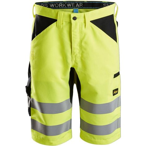 Pantaloni corti Snickers Workwear alta visibilità – classe 1 - Taglia: 52, Colore: Giallo (1/5)
