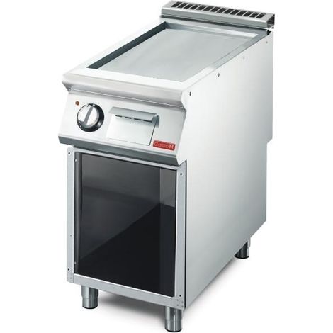 Plancha electrique professionnelle avec plaque lisse - 400V 5,4kW - Gastro M