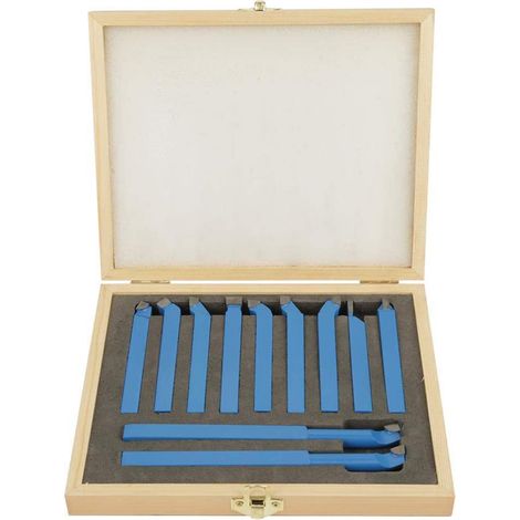 Ensemble de 11 outils de tournage 1010 mm à pointe carbure pour soudage, fraisage et découpe (1/5)