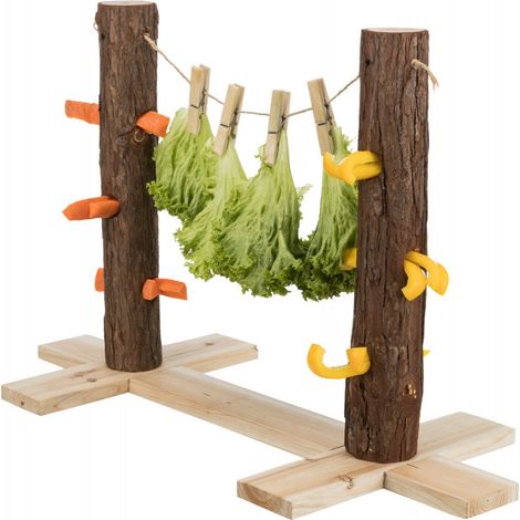 Natural living mangiatoia ad albero 53x34x25cm per conigli e roditori (1/5)