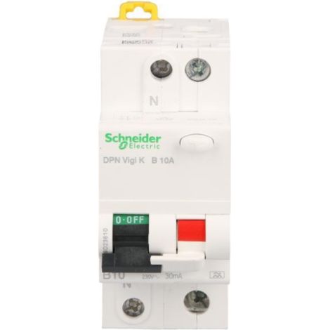 Fehlerstromschutzschalter 2P 10A B 0,03A Typ A DPN Vigi K A9D23610