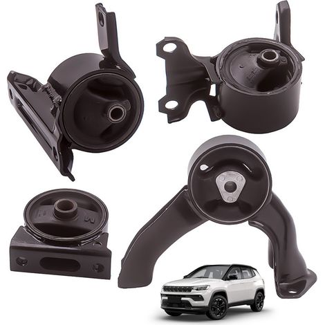 Maxpeedingrods – Kit de 4 supports moteur pour Jeep Patriot Compass Caliber – Installation facile – Haute performance – Durabilité accrue (1/5)