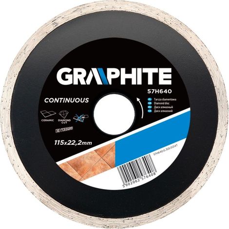Disco diamantato 115 x 22,2 mm, pieno (1/2)
