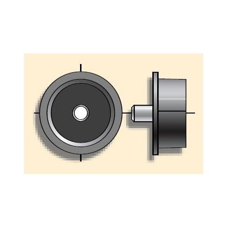 Embout pour tube ø 50 axe ø 12 SOMFY (1/2)
