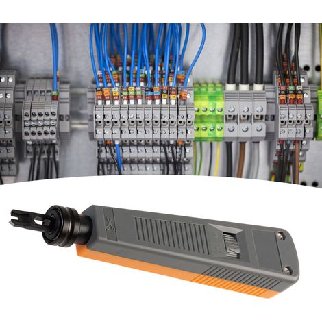 Outil de poinçonnage professionnel à percussion pour câbles réseau CAT5 et CAT6 - Fournitures de réparation (1/5)