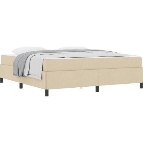 Maison Exclusive - Letto a molle Crema 180 x 200 cm Tessuto