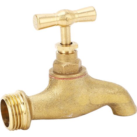 Robinet d'arrêt G1/2 pouce pour système d'arrosage, vanne d'irrigation filetée pour tuyau de jardin (1/5)