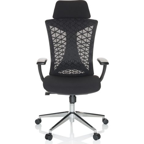 [NEUWERTIG] B-Ware Hjh Office Bürostuhl Drehstuhl Stuhl Netzstoff Kopfstütze Synchronmechanik