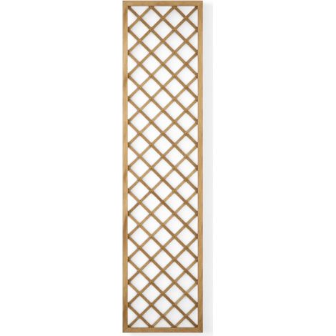 Pannello grigliato traliccio recinzione in legno massello di pino piallato e autoclavato Grity - L40xH180 cm