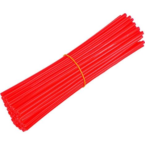 72 cache-rayons décoratifs et universels pour VTT, motos cross et vélos enfants, rouges.-AquaForge (1/5)