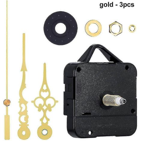 Kit de pièces de rechange pour mécanisme d'horloge murale à quartz à couple élevé (1/5)