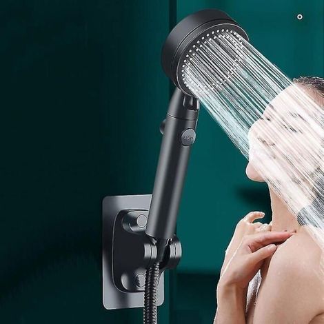 Ahlsen Ensemble d'accessoires de bain Massa Eco avec clé Er réglable à 5 modes Femeo (1/4)