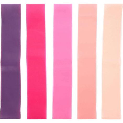 Lot de 5 bandes élastiques colorées pour chaises de classe, idéales pour agiter les pieds et stimuler les jambes.-30.00X5.00X0.10CM