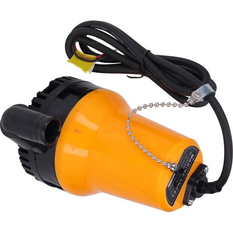 Pompe de cale submersible mini 70 L/min 5400 tr/min 45 W Hauteur de refoulement 4 m 12 V CC pour aquarium/bateau (1/5)