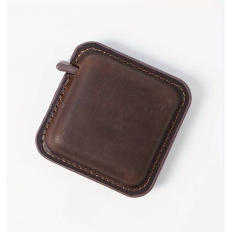 Mètre ruban rond en cuir véritable 150 cm (60 pouces), mètre ruban à bouton, mètre ruban souple, mètre ruban rétractable en pouces pour la couture, mètre ruban double face pour tailleur.