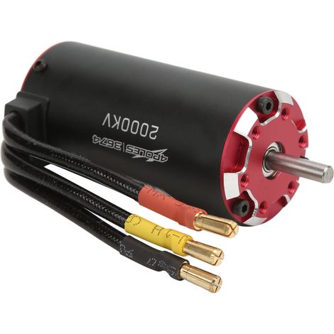 Moteur brushless supersonique V2 3674 2000KV à 4 pôles pour voiture RC Traxxas 1/8 et 1/10. (1/5)