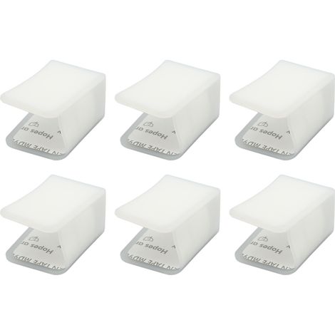 Set mit 20 U-förmigen Eckenschützern aus flexiblem und strapazierfähigem Silikon, ideal zum Schutz der Ecken von Babymöbeln. Transparent. (1/5)