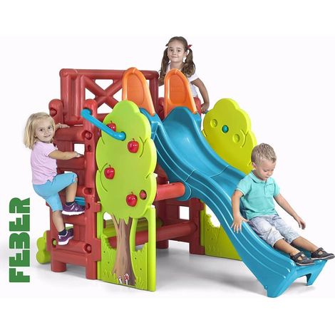 Casetta in Plastica con Scivolo da Esterno Giardino per Bambini Feber (1/10)