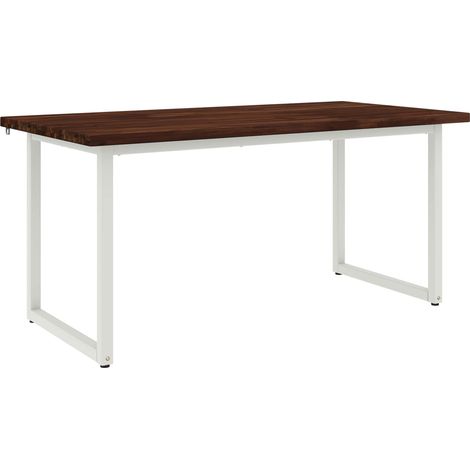 Tavolo da pranzo quadrato 160 x 70 x 75 cm Marrone Scuro vidaXL (1/5)