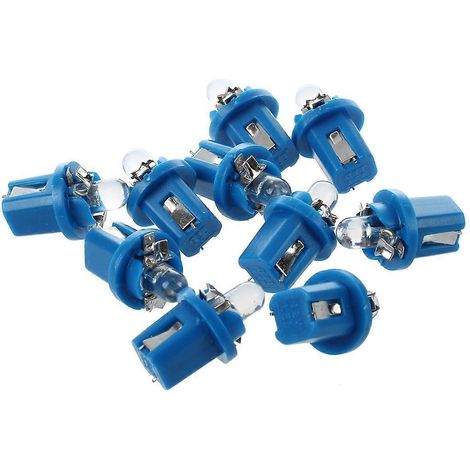 10 ampoules LED bleues T5 pour tableau de bord de voiture (1/5)