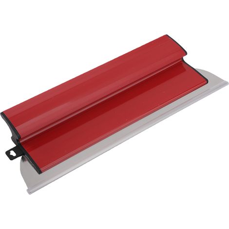 Lame à enduire pour cloisons sèches, grattoir à mastic en acier inoxydable, spatule pour plâtrerie murale, outil idéal pour la rénovation de maisons et les chantiers de construction, rouge, petite tai (1/4)