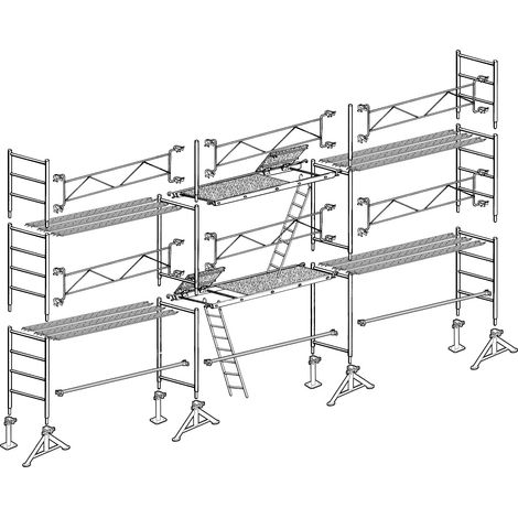Échafaudage Altrad 49 maçon 60 m²