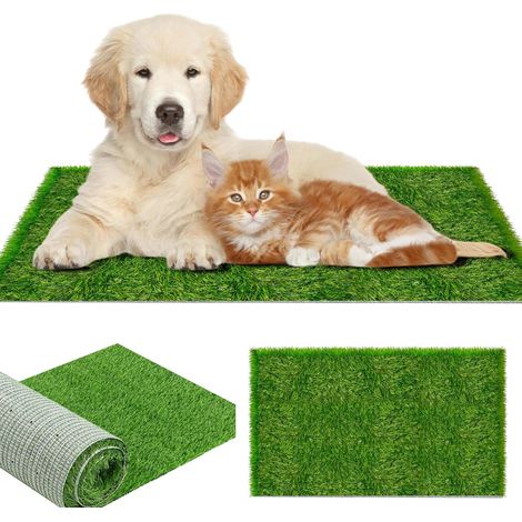 Tapis Toilette Chien - 1 Pièce - Plastique Et Caoutchouc - Drainage Rapide - Balcon Terrasse Jardin - 50 x 70 cm (1/5)