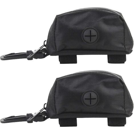 Lot de 2 distributeurs de sacs à déjections canines résistants pour laisse, parfaits pour les promenades en extérieur. (1/5)