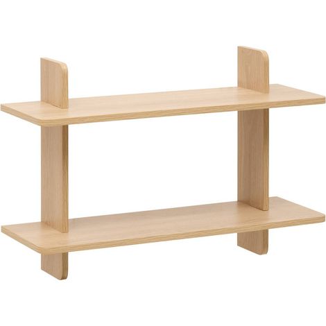 Estantería de pared de 2 niveles fixy, 19 x 60 cm, color beige - 5five (1/3)