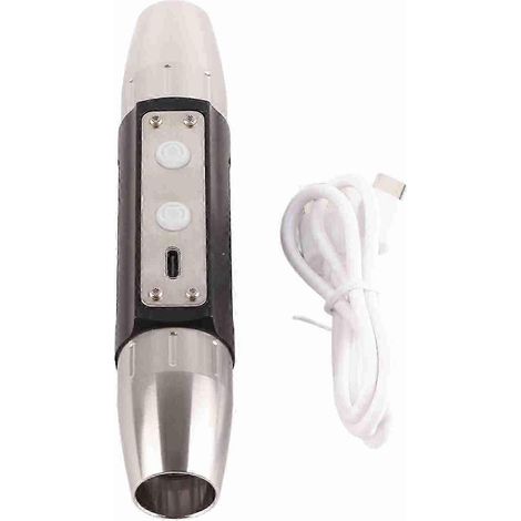 Lampe torche portable multimode haute puissance à six sources lumineuses, chargement USB, alliage d'aluminium, lampe torche d'inspection de bijoux et de pierres précieuses, pile incluse (1/5)