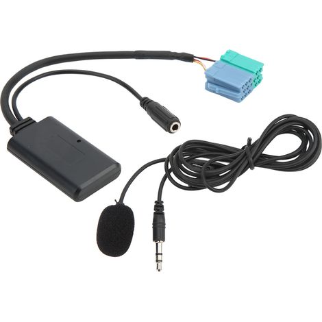 Adaptateur d'entrée AUX audio sans fil pour voiture avec Bluetooth 5.0 et microphone (en remplacement du Becker). (1/5)