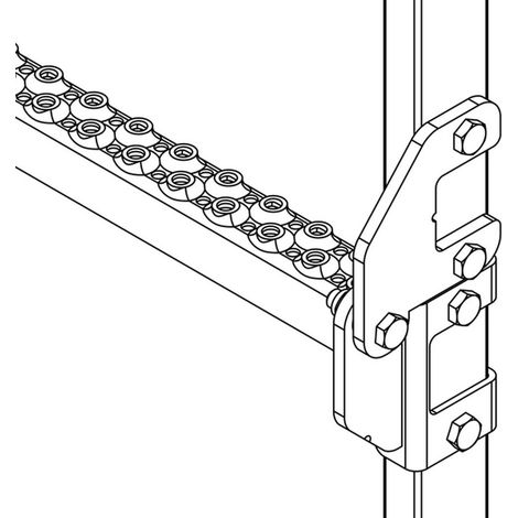 Hailo Gelenkverbinder für Edelstahl-Leitern 40x20mm