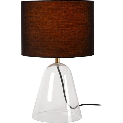 Lampe de table Campana Verre avec abat-jour noir 40 cm - 34549/81/60 (1/2)