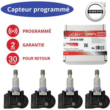 4x Capteur de pression des pneus TPMS programmé Valve roue VOLVO C30 V40 S40 II V50 V60 S60 II XC60 C70 II V70 III XC70 II S80 II (1/5)