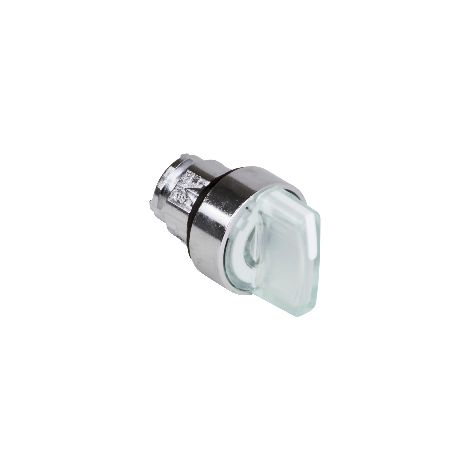 Testa selettore luminoso - 3 posiz. Ø22 - bianco - ZB4BK1313