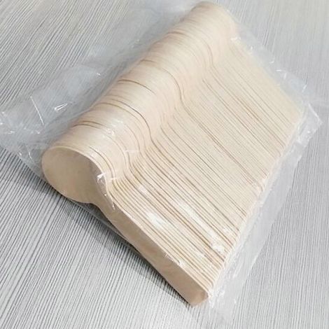 Lot de 10 mini cuillères en bois jetables pour glace, faciles à utiliser, cadeau idéal pour la maison (1/4)