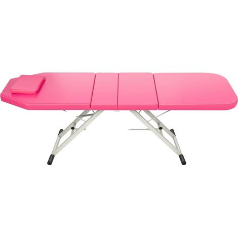 Table de massage, design portable, coussin amovible, Rose (1/2)