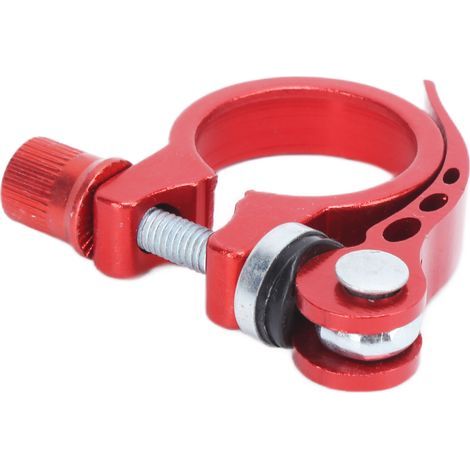 Schnellspann-Sattelstützenklemme aus Aluminiumlegierung für Mountainbikes, 3 cm, rot (1/5)