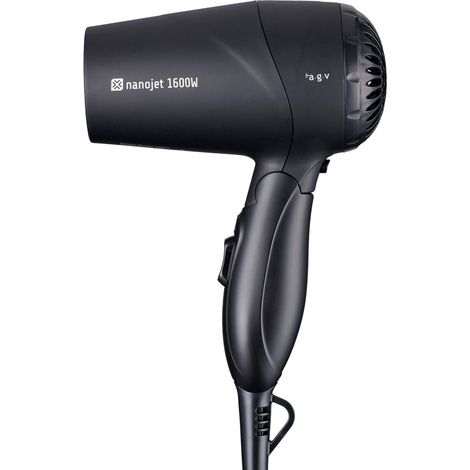 Sèche-cheveux By AGV NANOJET Noir 1600 W De voyage Pliable (1/5)