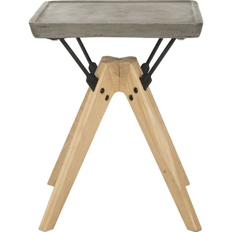 Table d'appoint Concret Pierre Gris Foncé 45 x 45 x 43.94 cm (1/5)
