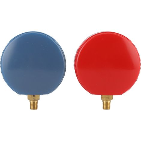 Tête de manomètre pour charge de réfrigérant de climatisation automobile, tête de manomètre pour huile silicone, tête de manomètre simple haute et basse pression, 1 paire (1/5)