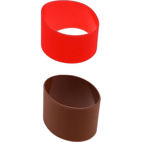 2PCS Outdoor Silicone Round Non-slip Water Bottle Mug Cup Sleeve Cover (1/4)