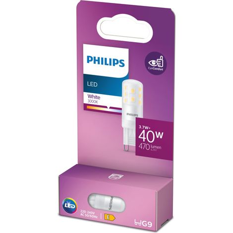 Philips LED ampoule capsule blanche 3.7W G9 3000K (1/2)