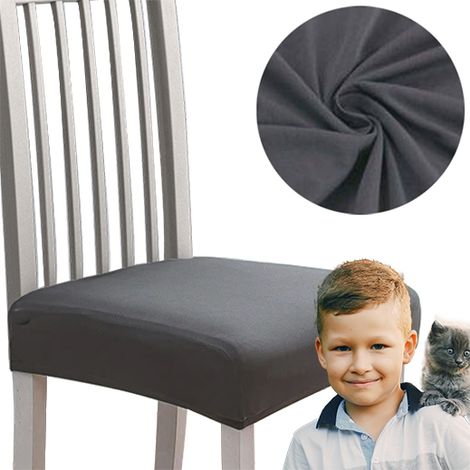 Coprisedile per sedia LISCIO elastico GRIGIO SCURO