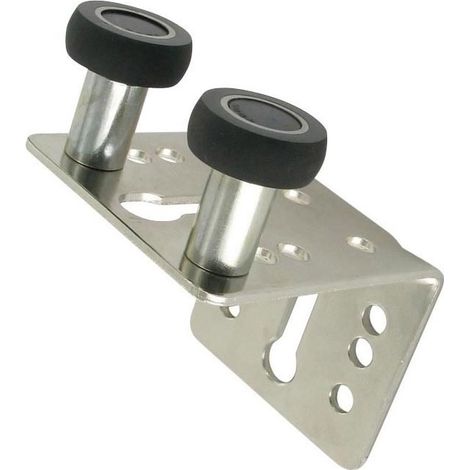 Equerre de guidage sous pente - Décor : Nickelé - Matériau : Acier - Profondeur : 55 mm - Hauteur totale : 75 - Largeur : 50 mm - SEED (1/4)