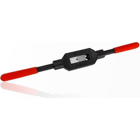 Tourne à Gauche Clé à Taraud Réglable pour Tarauds Métrique M4-M12, Clé à Tarauder Manuel Porte-Taraud Antidérapante pour Taraudage Robinet Tarauds 3/16-1/2 (1/5)
