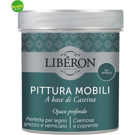 Pittura Mobili Liberon 500ml Blu Petrolio
