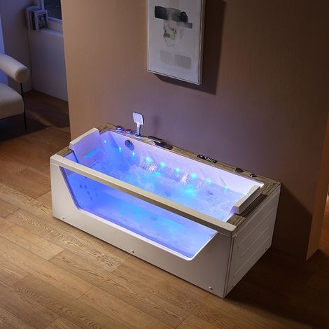 Baignoire balneo AQUAVISTA 180 1 à 2 places ARCHIPEL® 180x90 (1/5)
