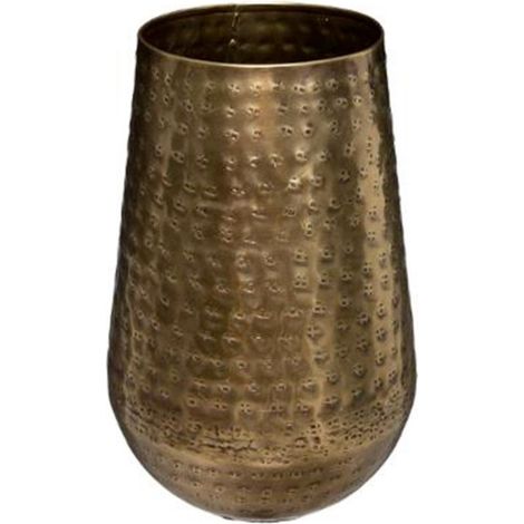 Vase Design en Métal "Oasis" 23cm Or