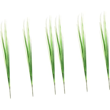 6pièces Bouquet Artificiel De Fleurs Herbe Oignon Décoration Végétale Fausse pour Mariages Et Événements Style Nordique Et Moderne pour Décoration De Maison Et Intérieur (1/5)